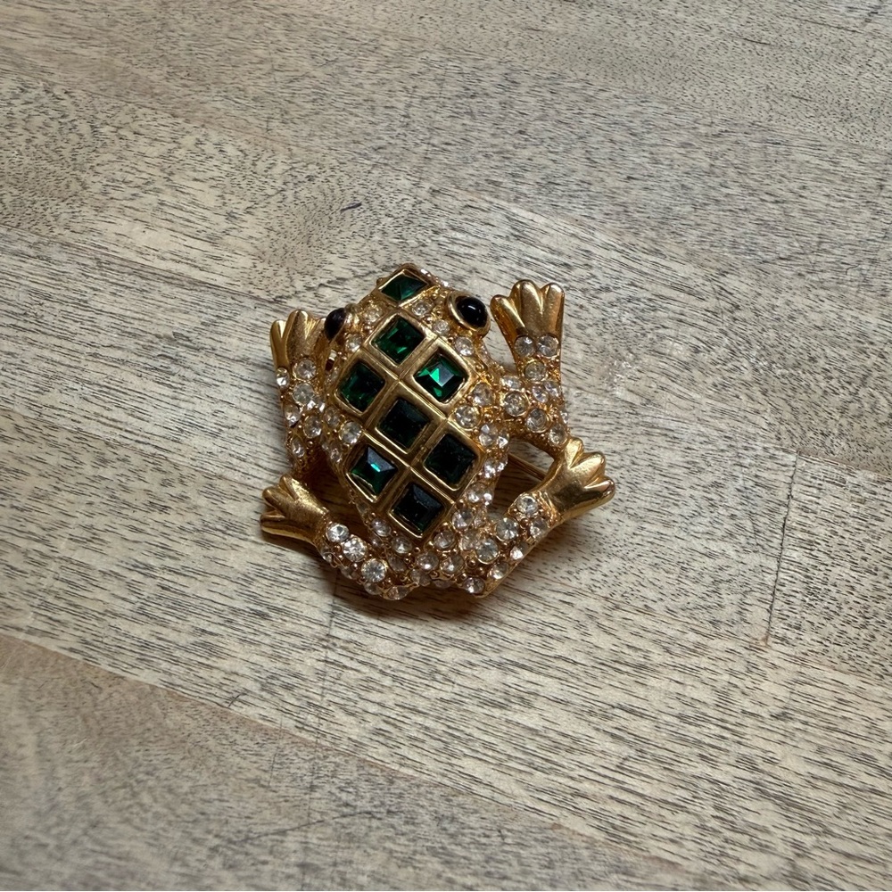 VAN DELL Vintage Frog Brooch